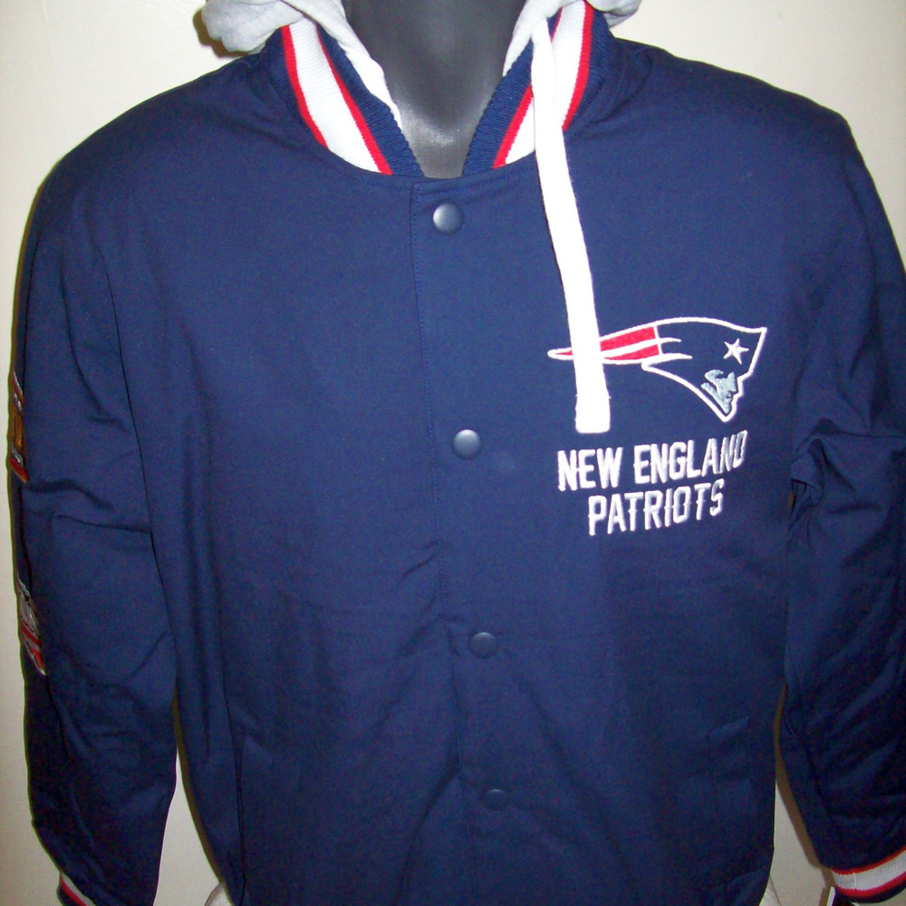 NEW ENGLAND PATRIOTS 4 TIME SUPER BOWL CHAMP JACKET - Picture 4 of 8